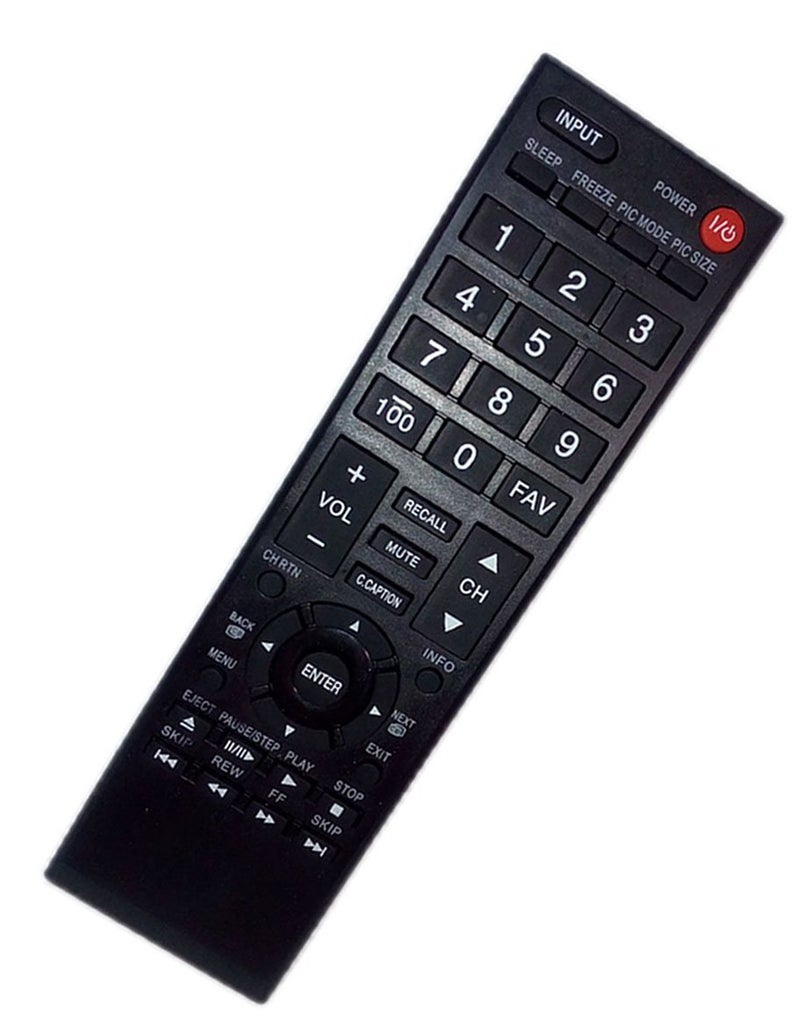 JustFine Replaced Remote Control Compatible for Toshiba 32L220U 24SL410UM 26C10 40SL412UM 46G310U LED HDTV TV - Image 1